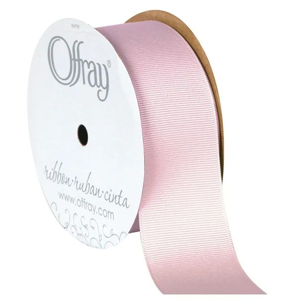 Offray Ribbon, Carnation Pink 1 1/2 inch Grosgrain Polyester Ribbon for Sewing, Crafts, and Gifti... | Walmart (US)