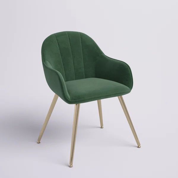 Julian Velvet Upholstered Arm Chair | Wayfair North America