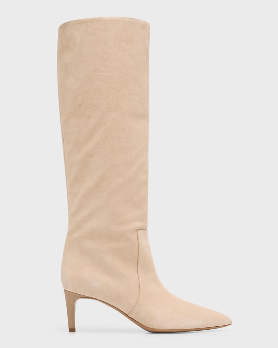 Paris Texas Suede Stiletto Tall Boots | Neiman Marcus
