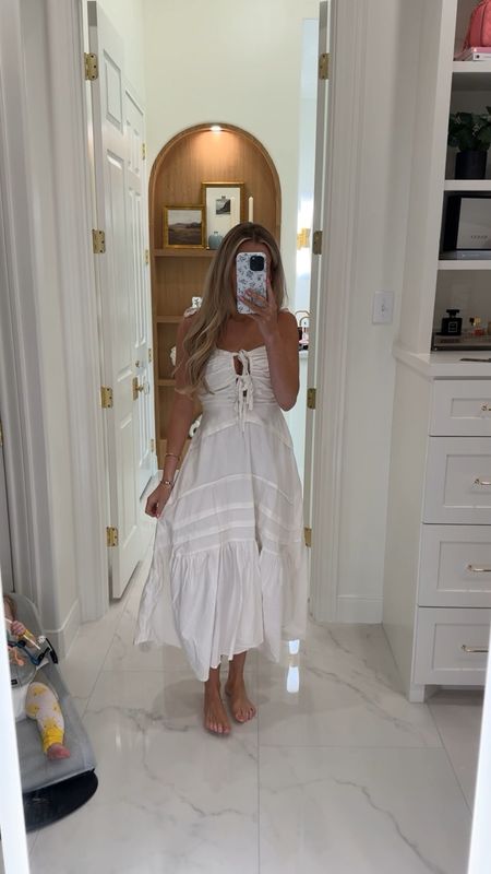 help me decide to keep or return! I actually love this white midi dress. would be perfect for the beach or family photos (wearing size XS) 

white dress, free people, spring dress, summer dress, vacation outfit 

#LTKSeasonal #LTKstyletip #LTKtravel