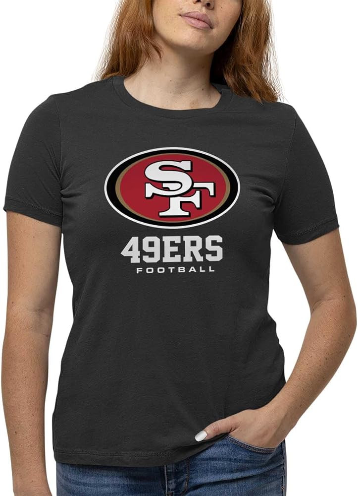 Team Fan Apparel Women's NFL Ultimate Fan Logo Short Sleeve T-Shirt - 100% Cotton - Officially Li... | Amazon (US)