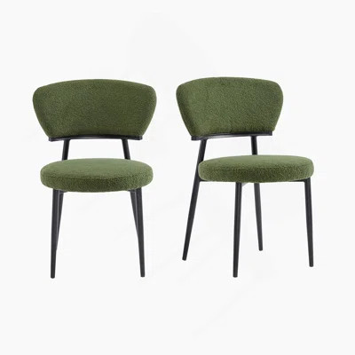 Upholstered Dinning Chair Set Of 2-Green | Wayfair North America