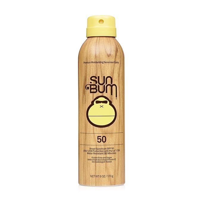 Sun Bum Original SPF 50 Sunscreen Spray Vegan and Reef Friendly (Octinoxate & Oxybenzone Free) Br... | Amazon (US)