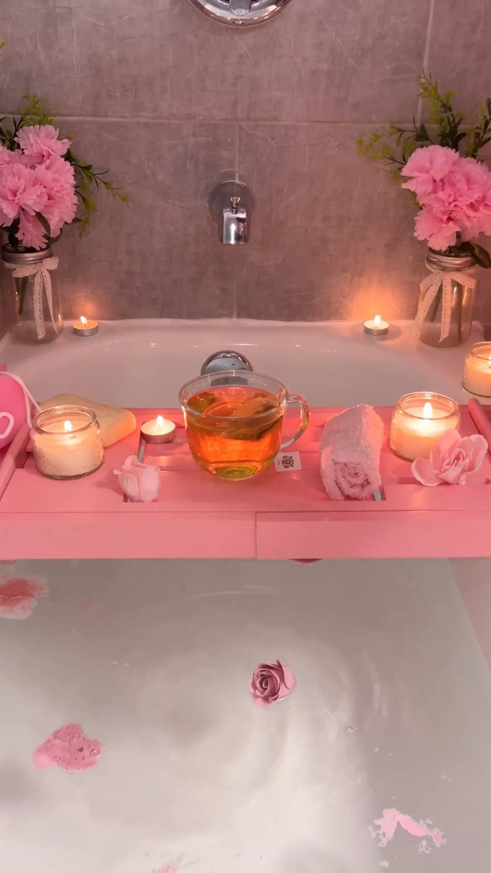 Pink bath, valentines bath, bathtime, bath bomb

#LTKVideo #LTKhome #LTKSeasonal