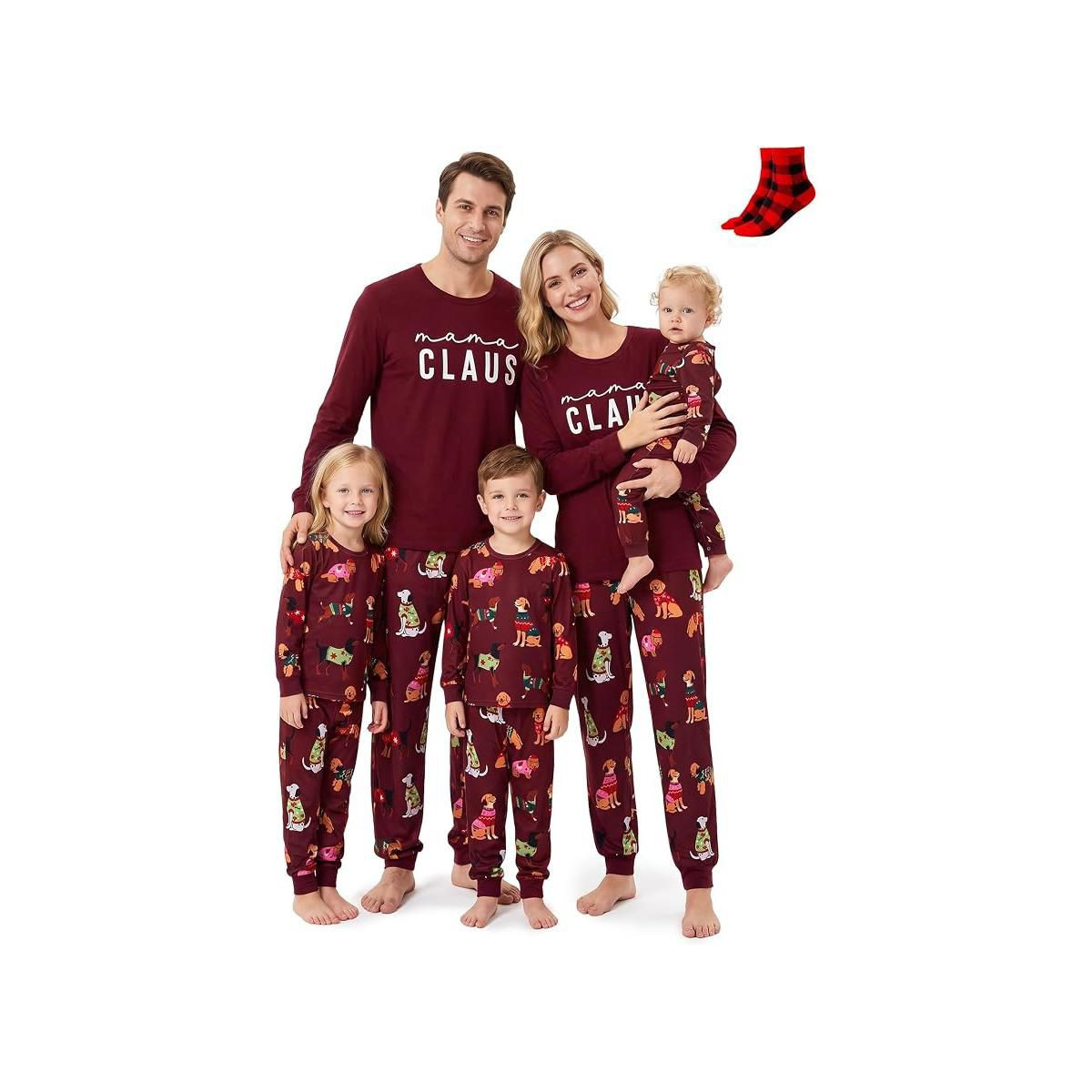 PATPAT Family Christmas Pajamas 2026 Family Matching Sets Gingerbread PJs with Socks Boys Girls C... | Target