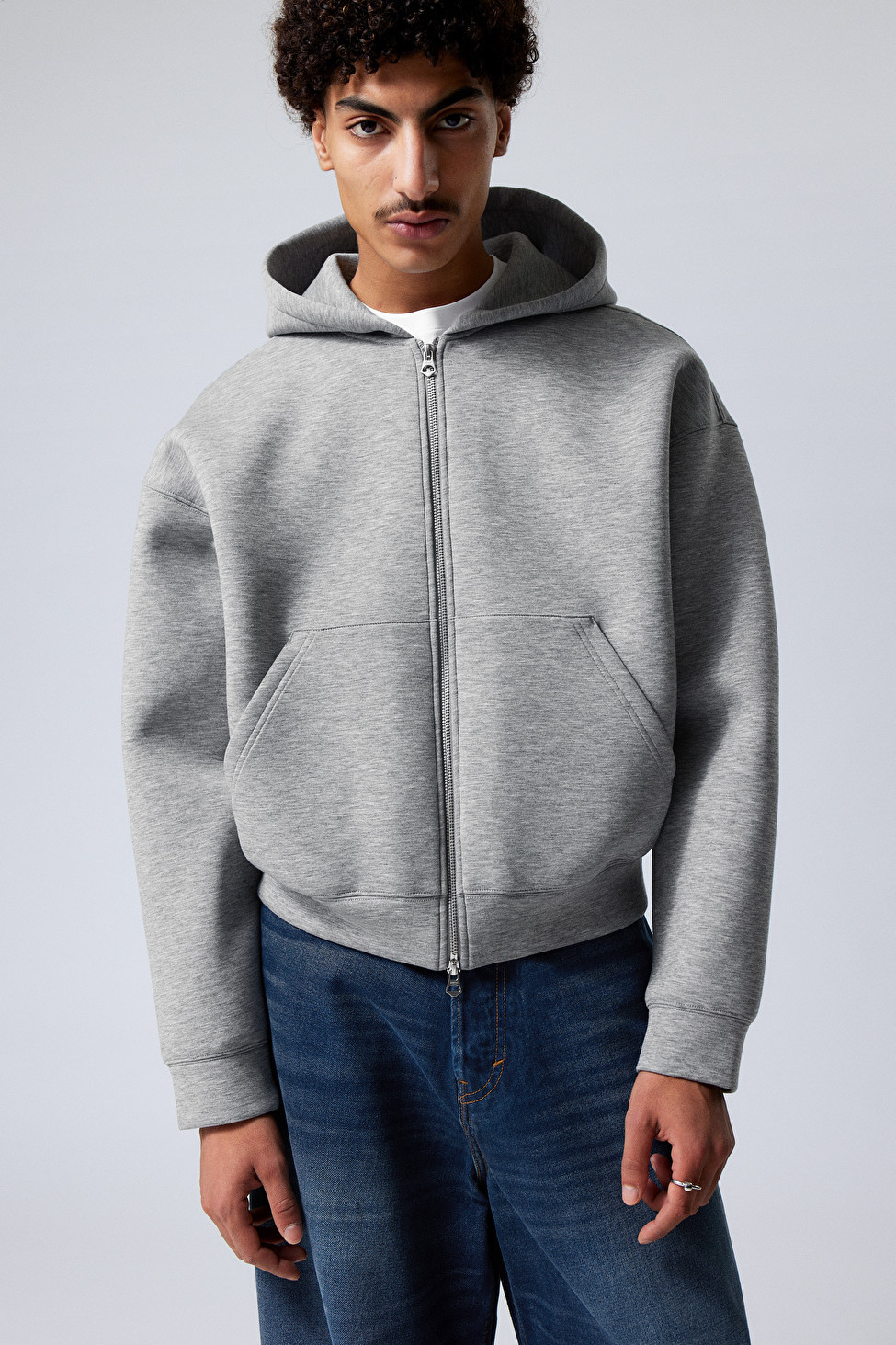 Simon Scuba Zip Hoodie | Weekday