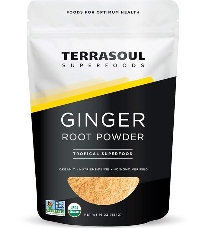 Terrasoul Superfoods Organic Ginger Powder, 1 Lb - Lab-Tested | Raw | Potent Spicy Flavor | Amazon (US)