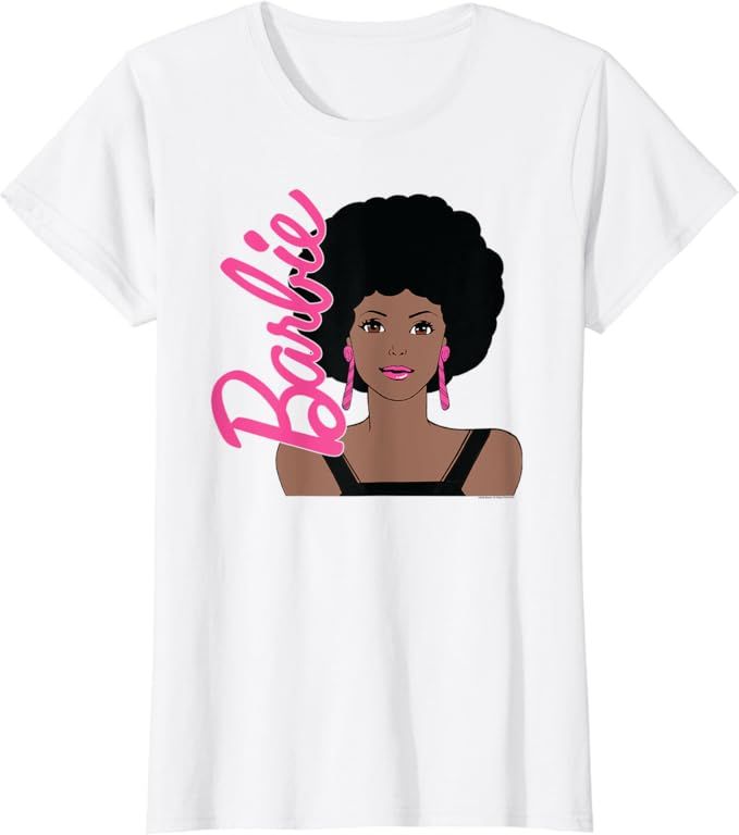 Barbie: Afro Barbie Portrait T-Shirt | Amazon (US)