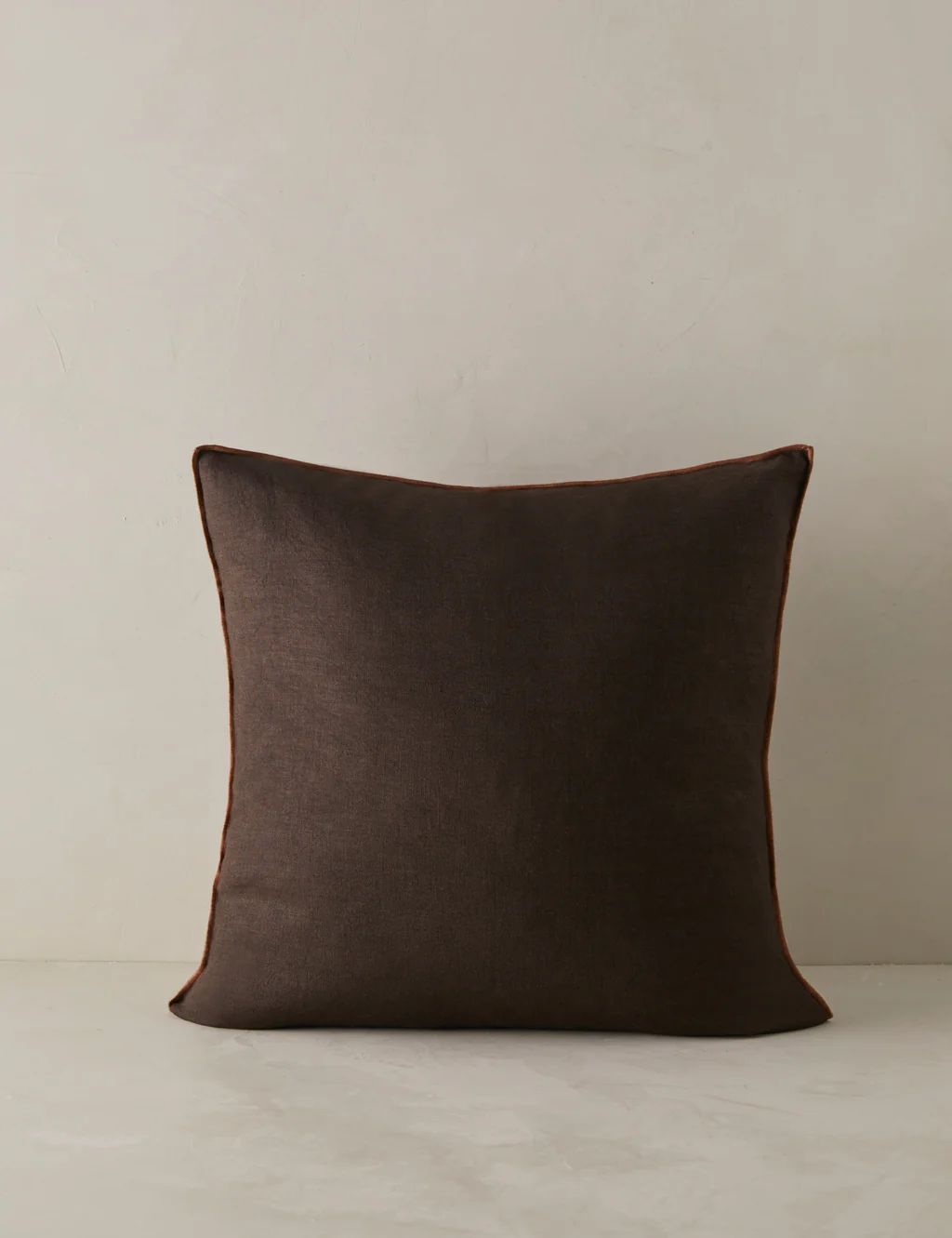 Carys Contrast Linen Pillow | Lulu and Georgia 