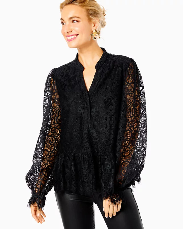 Jacelynne Lace Top | Lilly Pulitzer | Lilly Pulitzer