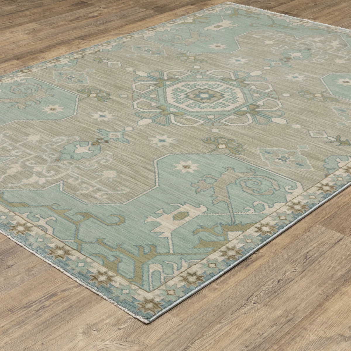 Charlton Home® Graicyn Bohemian Old World Inspired Grey/ Blue Area Rug & Reviews | Wayfair | Wayfair North America