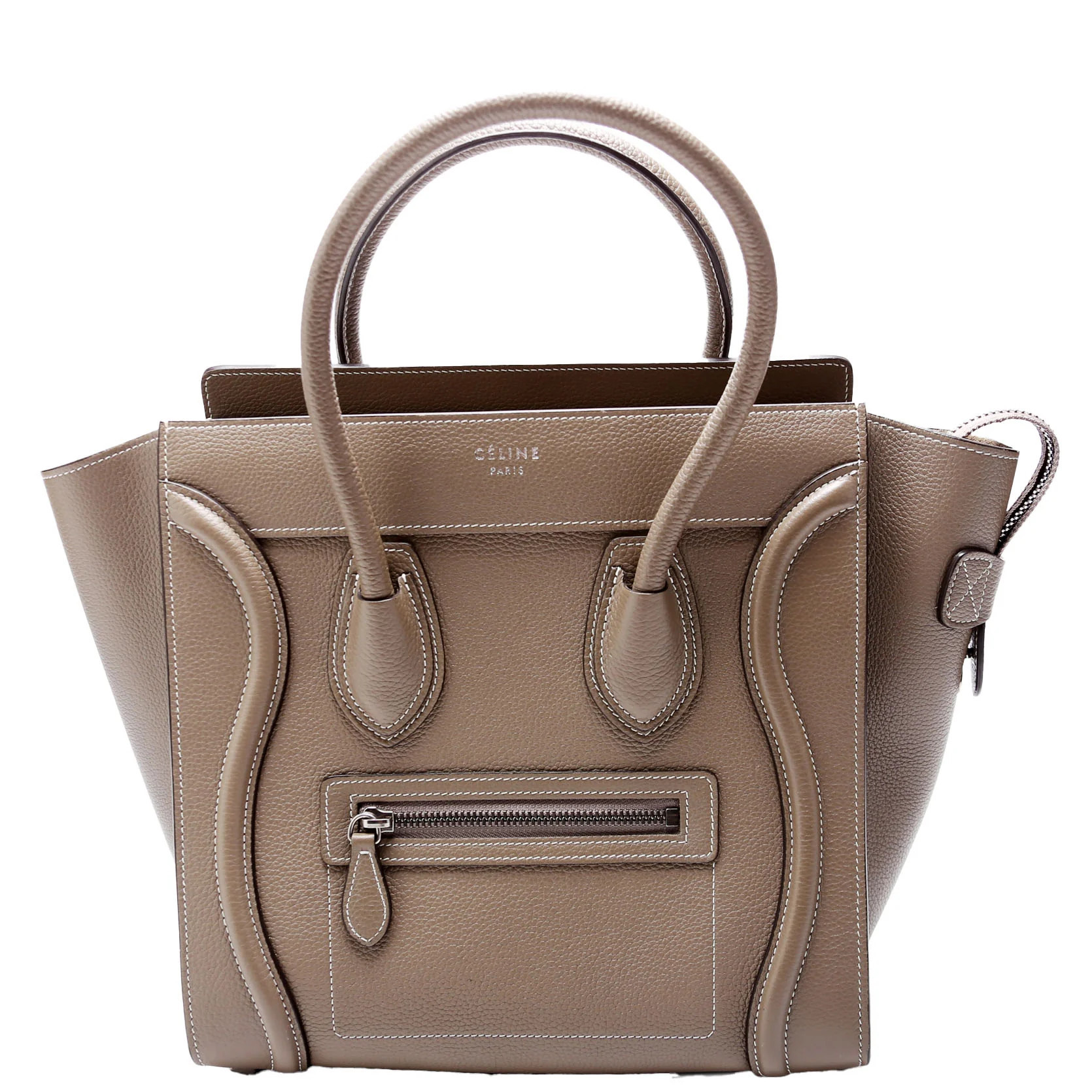 Luggage Micro Taupe | Keeks Designer Handbags