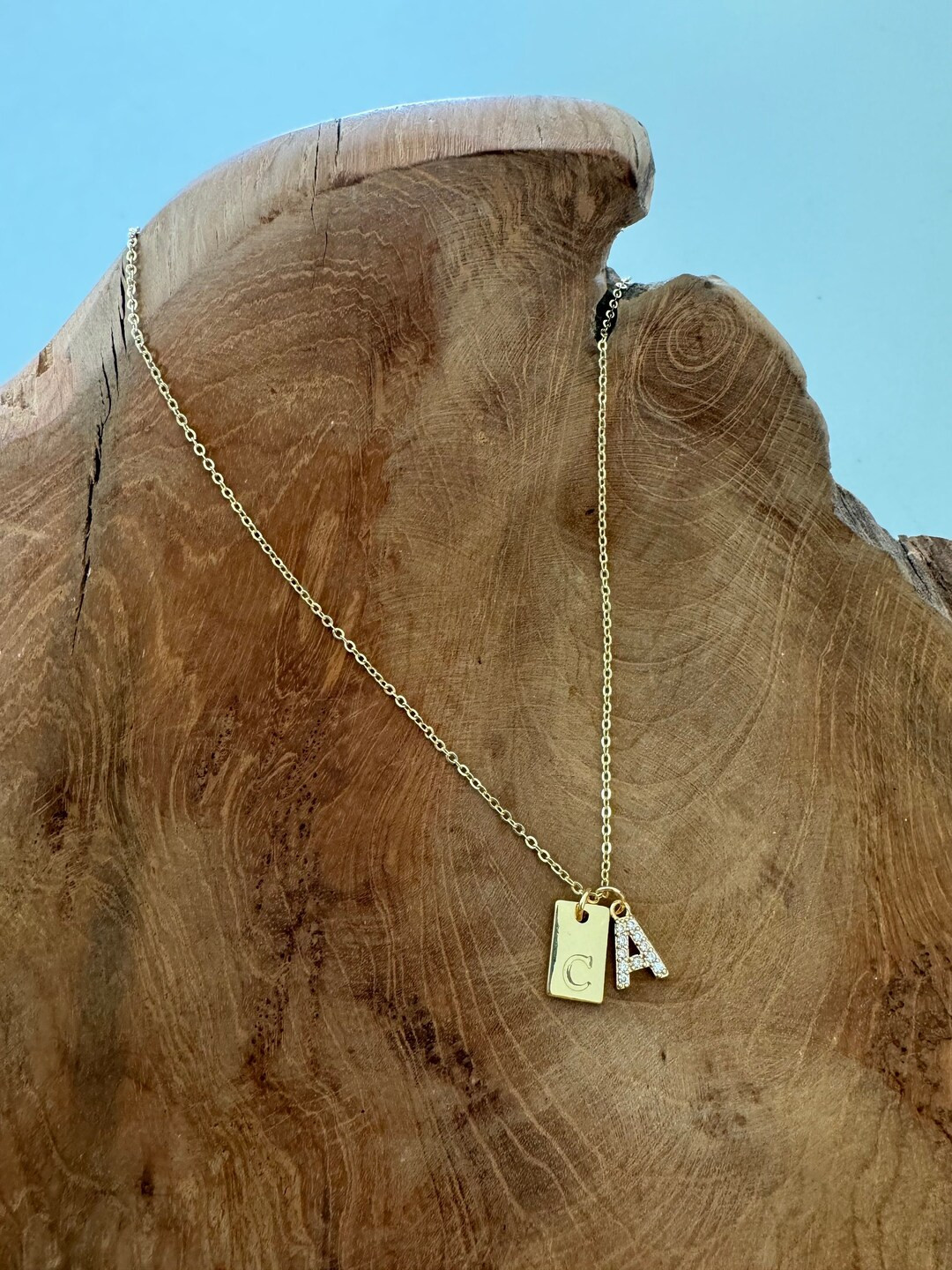 Custom Initial Necklace - Etsy | Etsy (US)