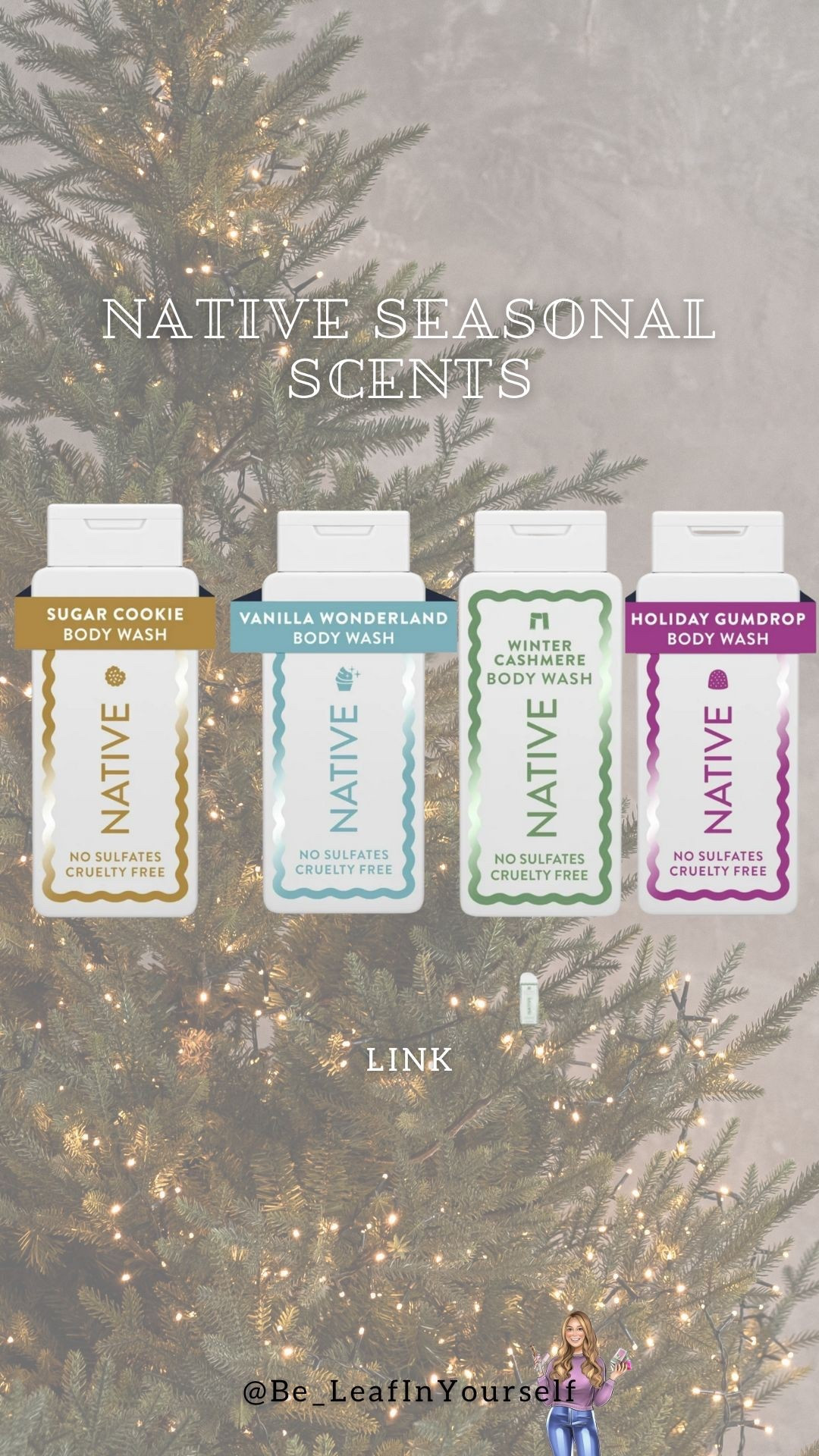 Holiday vibes are in full swing with Native’s limited edition holiday scents! 🎄

From cozy cinnamon + vanilla to festive evergreen + spruce, these holiday deodorants and body care essentials keep you smelling fresh all season long. 

Perfect for self-care routines, stocking stuffers, or gift ideas for friends and family. 🎁

Vegan, cruelty-free, and aluminum-free deodorant options make holiday gifting easy and thoughtful. ✨ 

Snag your holiday-scented deodorant now for festive vibes, clean beauty lovers, and winter self-care essentials. 

#NativeHoliday #HolidayDeodorant #VeganBeauty #CrueltyFree #AluminumFree #StockingStuffers #GiftIdeas #SelfCare #WinterVibes #LTKHoliday #LTKGiftGuide #LTKBeauty #HolidaySelfCare #NativeDeodorant #HolidayScents #WinterBeauty

#LTKHoliday #LTKGiftGuide #LTKFindsUnder50