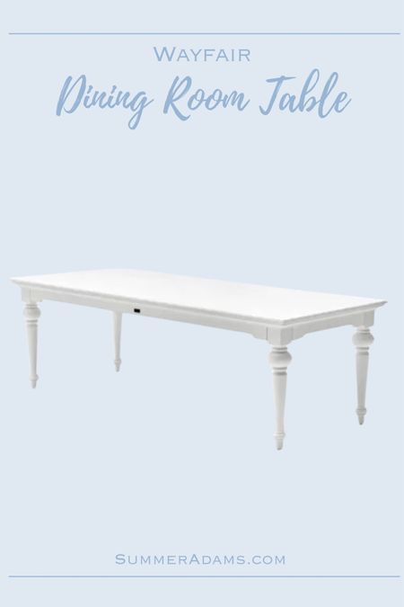 Loving this white dining table! Seats 6-8 people and love the legs.

#LTKsalealert #LTKstyletip #LTKhome