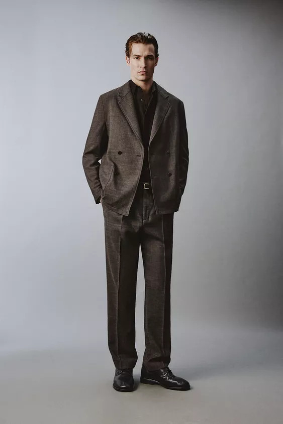 SLIM FIT STRUCTURED SUIT PANTS | Zara US