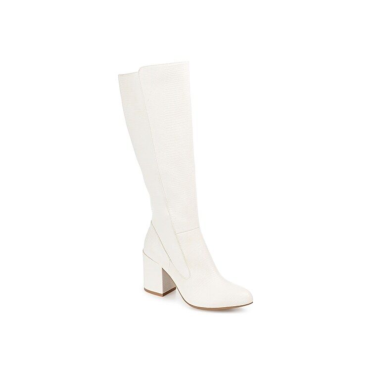 Journee Collection Tavia Boot | Women's | White | Size 6 | Boots | Block | DSW
