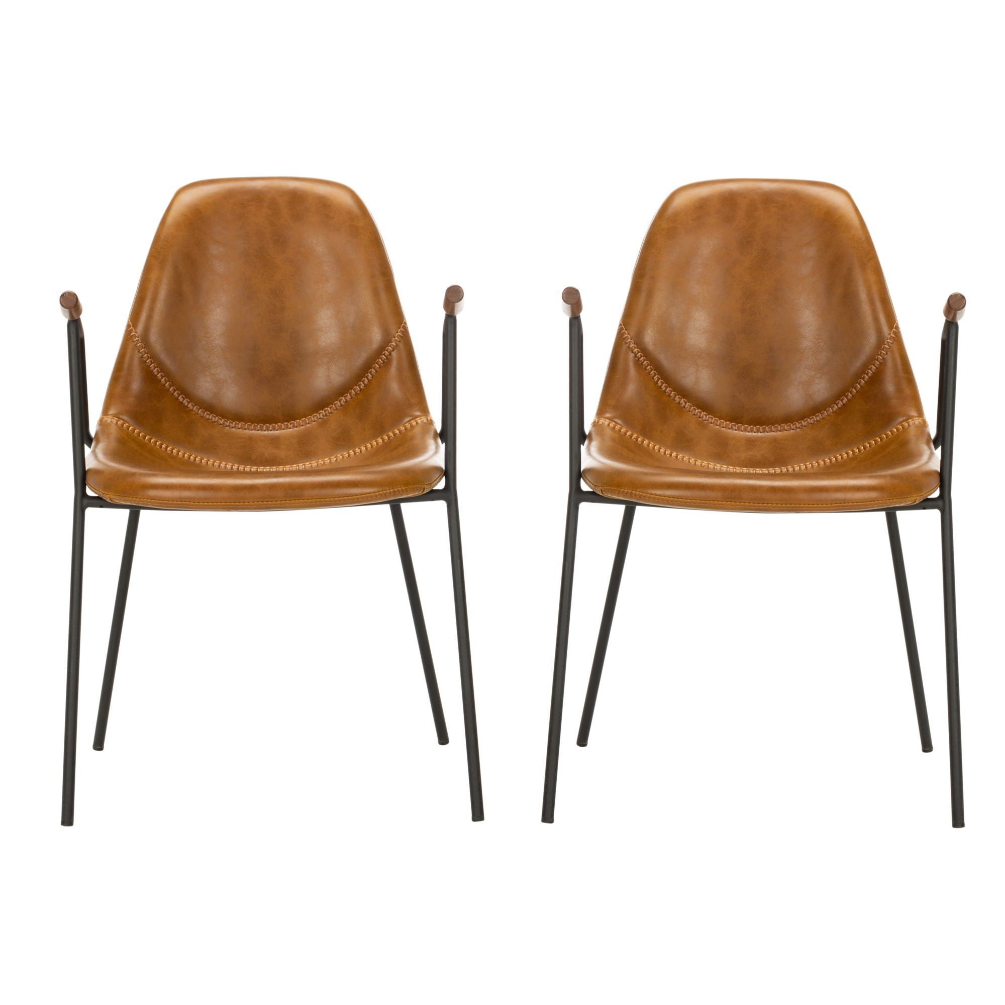 Safavieh Tanner Mid-Century Retro Dining Chair, Set of 2 - Walmart.com | Walmart (US)