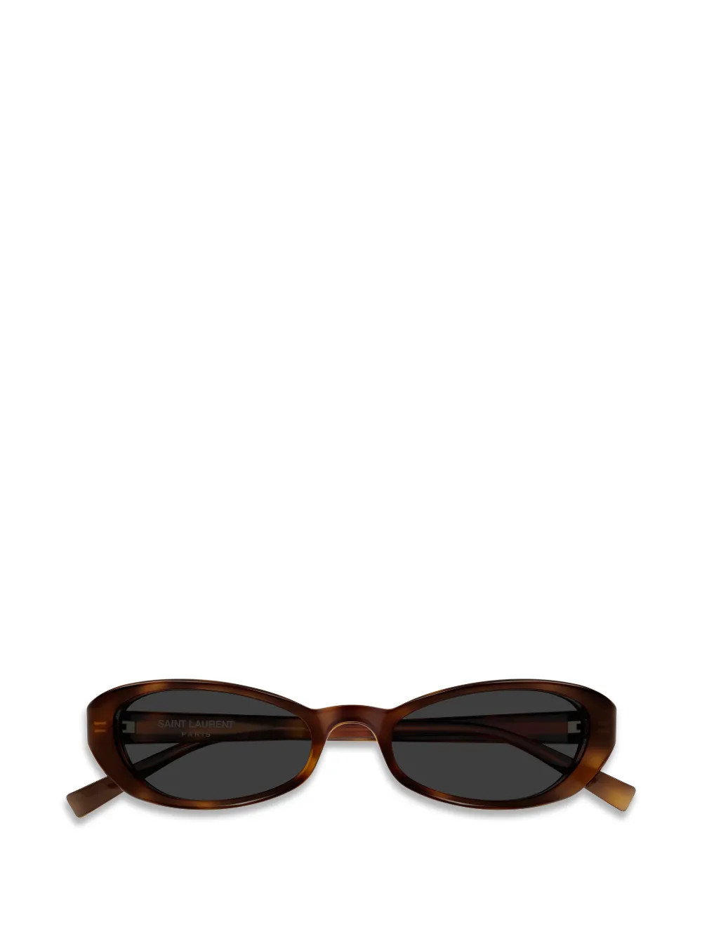 Saint Laurent Eyewear oval-frame Sunglasses | Brown | FARFETCH UK | Farfetch Global