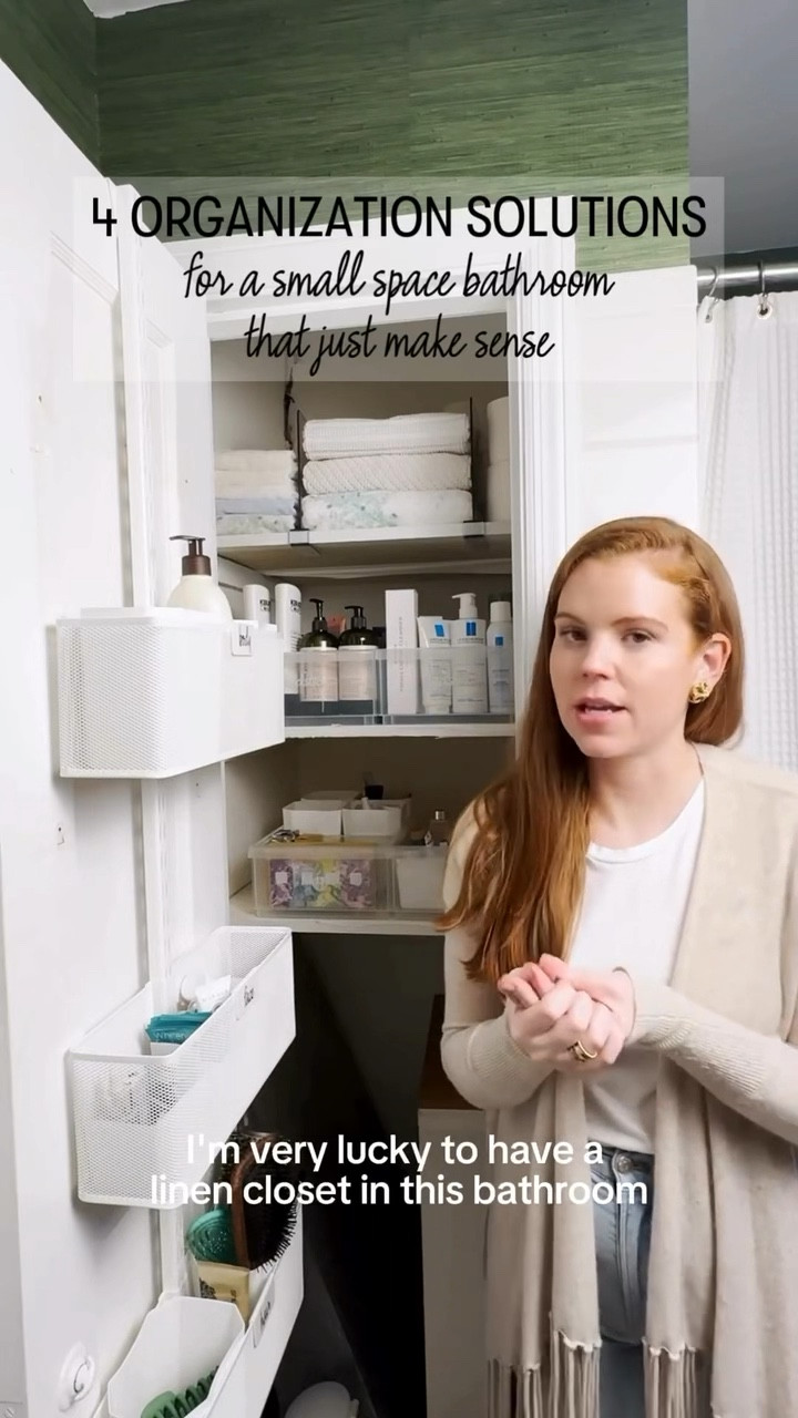 Sumner is here to help you transform your small space bathroom with these 4 org solutions 🌈🛁

#LTKStyleTip #LTKVideo #LTKHome