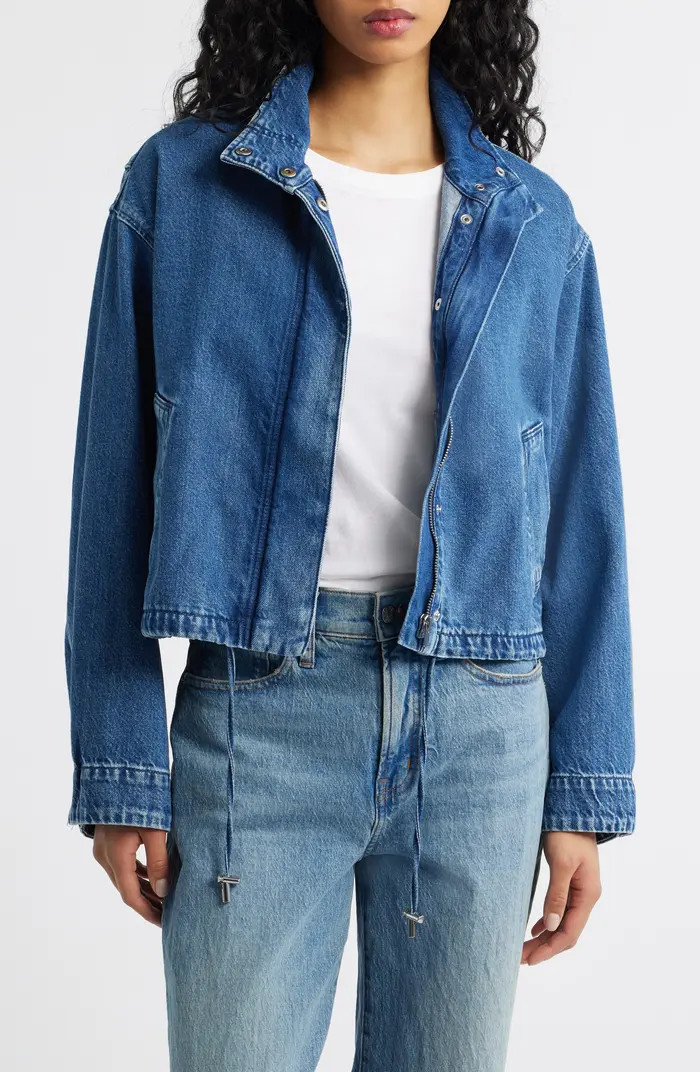 Denim Crop Field Jacket | Nordstrom
