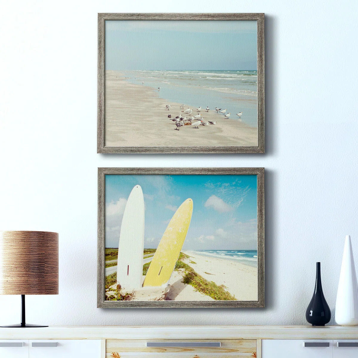 Rosecliff Heights Padre Island Shore Birds - 2 Piece Picture Frame Print Set | Wayfair | Wayfair North America