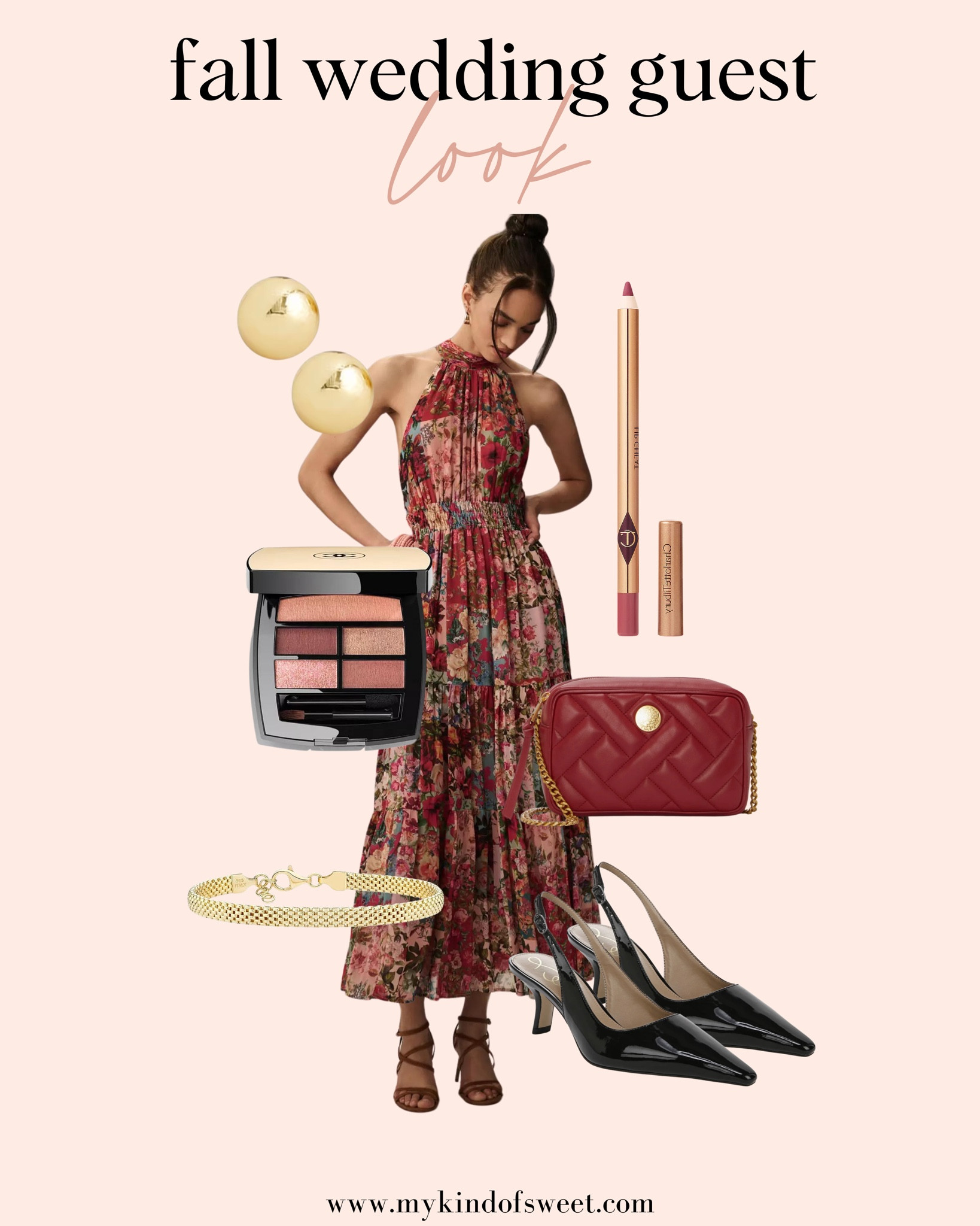 I love this look for a fall wedding. This Anthropologie dress is gorgeous and has such a great pattern. 