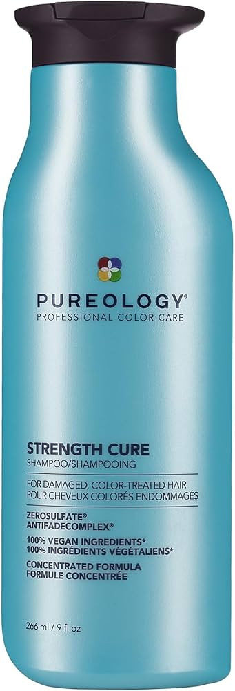 Pureology Strength Cure Shampoo - For Damaged or Color Treated Hair, Hair Strengthening & Prevent... | Amazon (US)