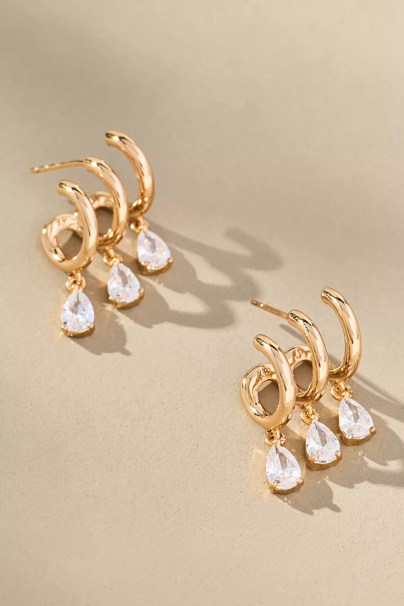 Crystal Huggie Earrings | Anthropologie (US)