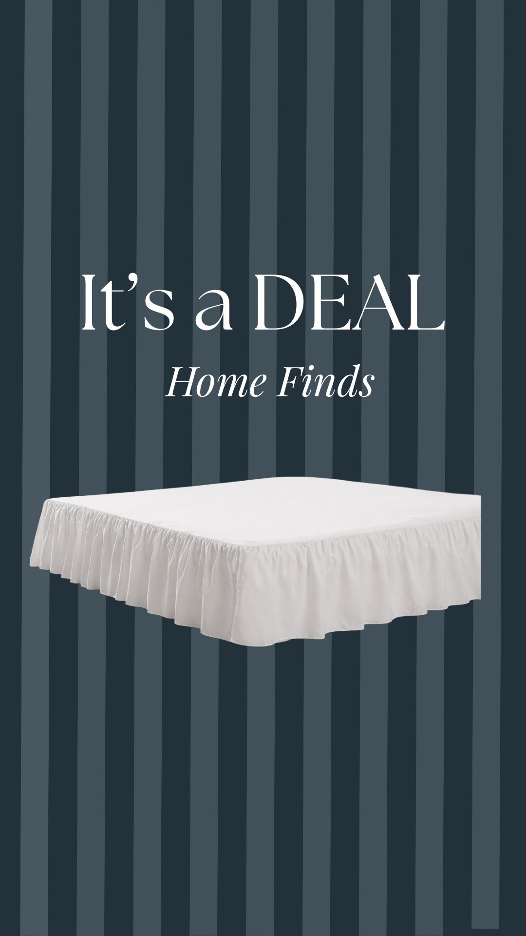 Ruffled cottage style bed skirt #ltkhome 
