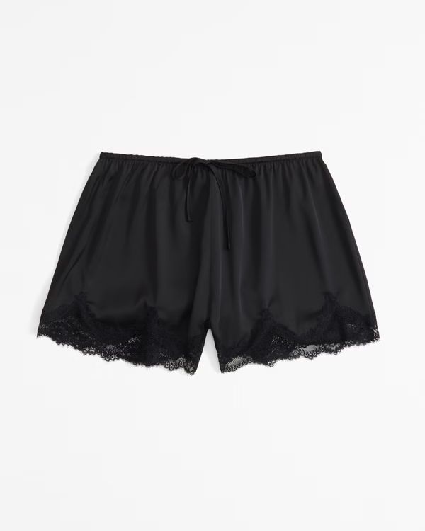 Lace and Satin Sleep Short | Abercrombie & Fitch (US)