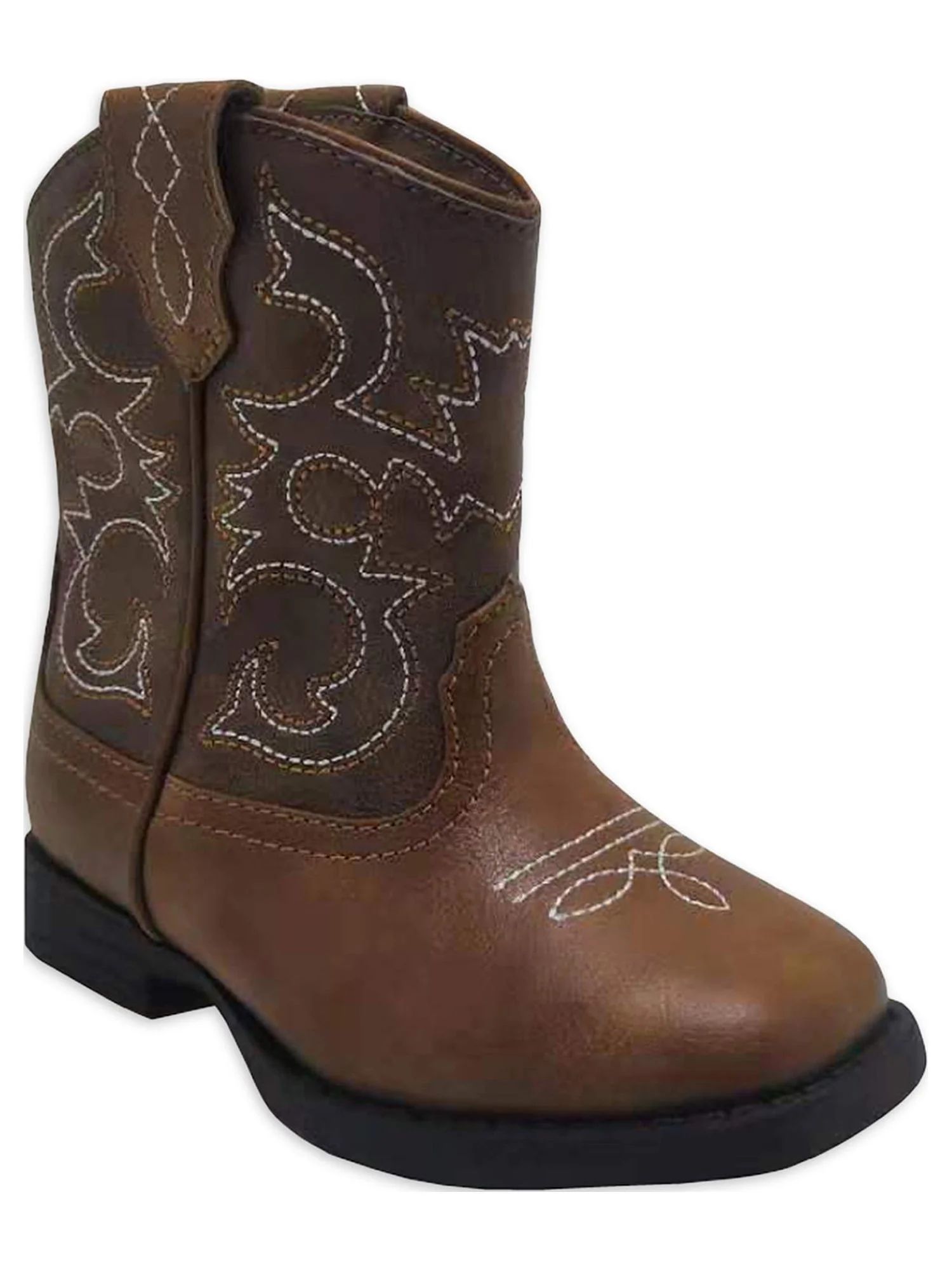 Wonder Nation Toddler Boy Western Boots, Size 7-12 - Walmart.com | Walmart (US)