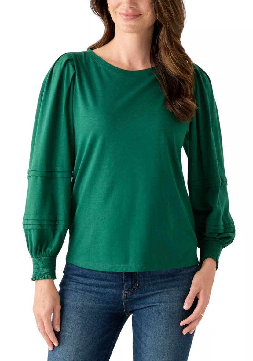 Women's Long Sleeve Pintucked Shirt | Belk