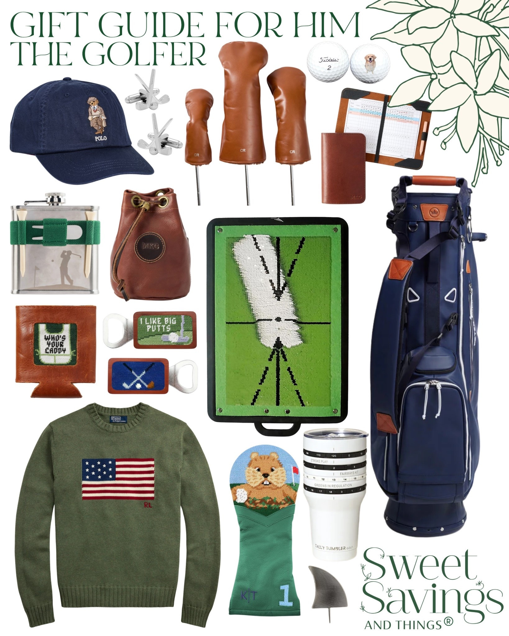 gift guides | gifts for him | golfer | golfer gifts | preppy finds | golf bags | golf accessories | golf gifts | personalized gifts 

#LTKHoliday #LTKSeasonal #LTKGiftGuide