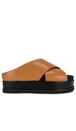 Cross Stack Sandal in Cognac | Revolve Clothing (Global)