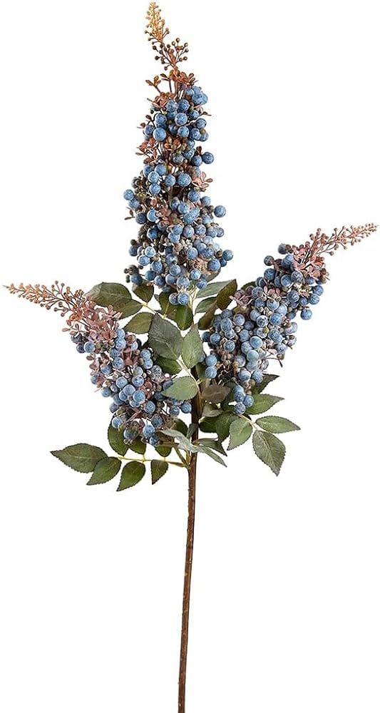 37" Artificial Berry Stem -Blue (Pack of 6) | Amazon (US)