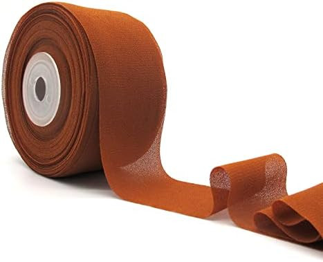 Chiffon Ribbon Rust red 1-1/2 Wide x 20 Yards Silk-Like Fabric Ribbon Smooth Edges -for Bridal Bouqu | Amazon (US)