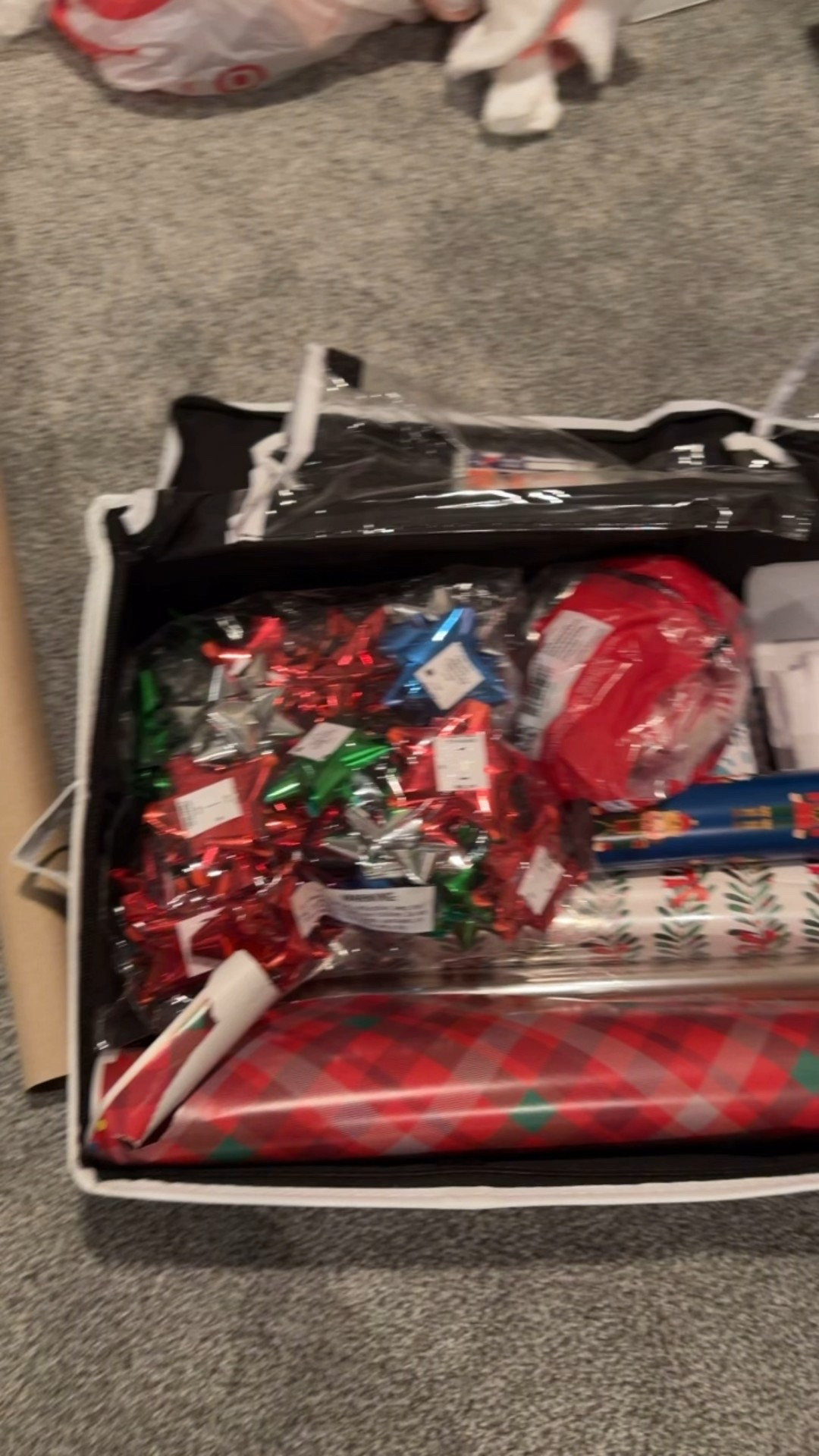 Amazon gift wrap holder 
Amazon finds 
Holiday storage 

#LTKHome #LTKSaleAlert #LTKFindsUnder50