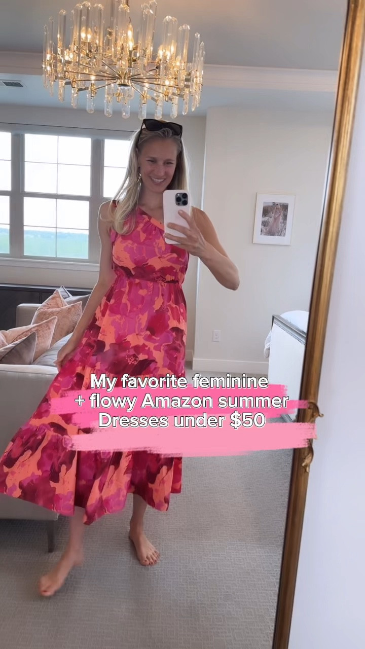 The perfect flowy feminine dresses from Amazon for summer under $50. 

#LTKStyleTip #LTKTravel #LTKWedding