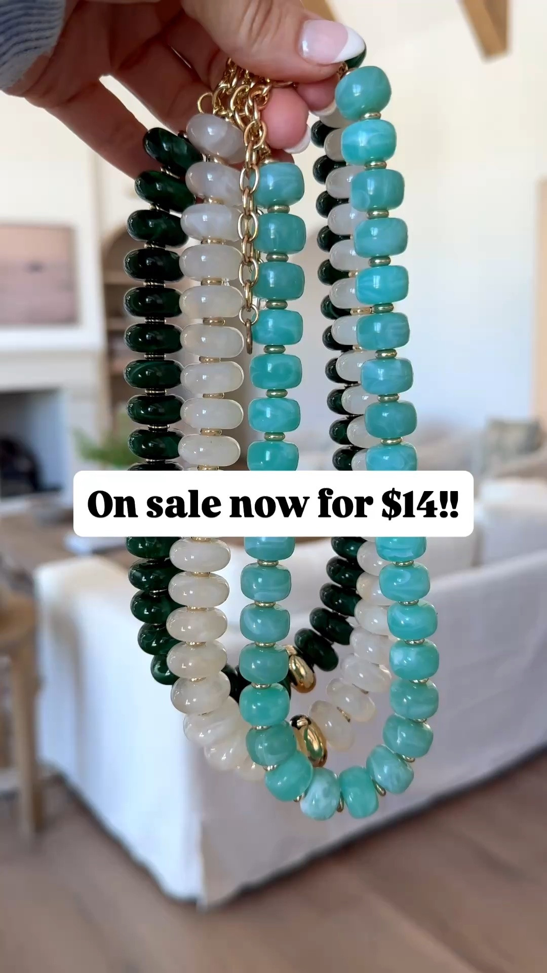 Pretty Amazon beaded necklaces on sale now! Love these for summer?

#LTKSaleAlert #LTKSeasonal #LTKOver40