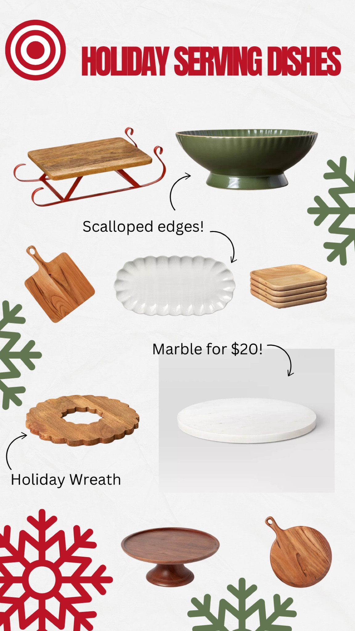 Serving dishes perfect for the holiday season! 

#LTKHoliday #LTKSeasonal