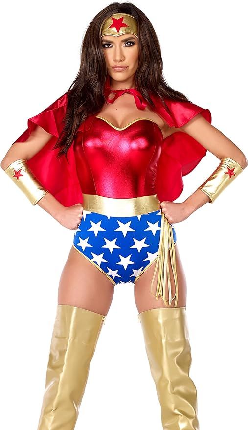 Amazon.com: Forplay Women's Super Seductress Costume Set, Red, Small/Medium : Clothing, Shoes & J... | Amazon (US)