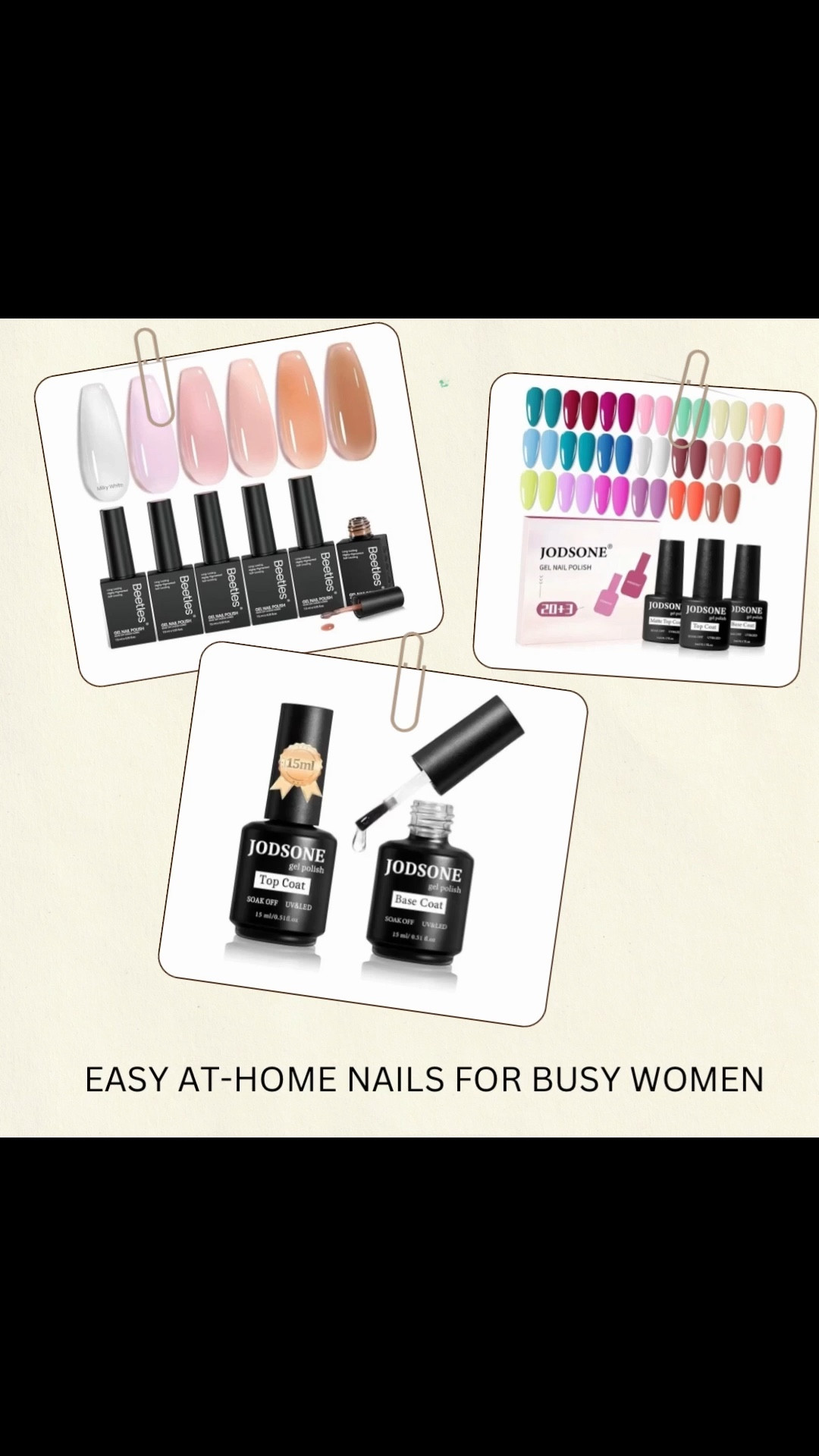 Busy week, no nail appointment… so we DIY 💅🏽
These are the nail care products I’d use for an easy at-home set — beginner friendly and budget friendly!

👉🏽 Everything linked in my LTK

#LTKbeauty #LTKunder50 #nailcareessentials #diynails #gelnailsathome #beautyfinds #selfcareessentials #amazonbeauty #nailkit #budgetbeauty

#LTKBeauty #LTKmomlife #LTKselfcare