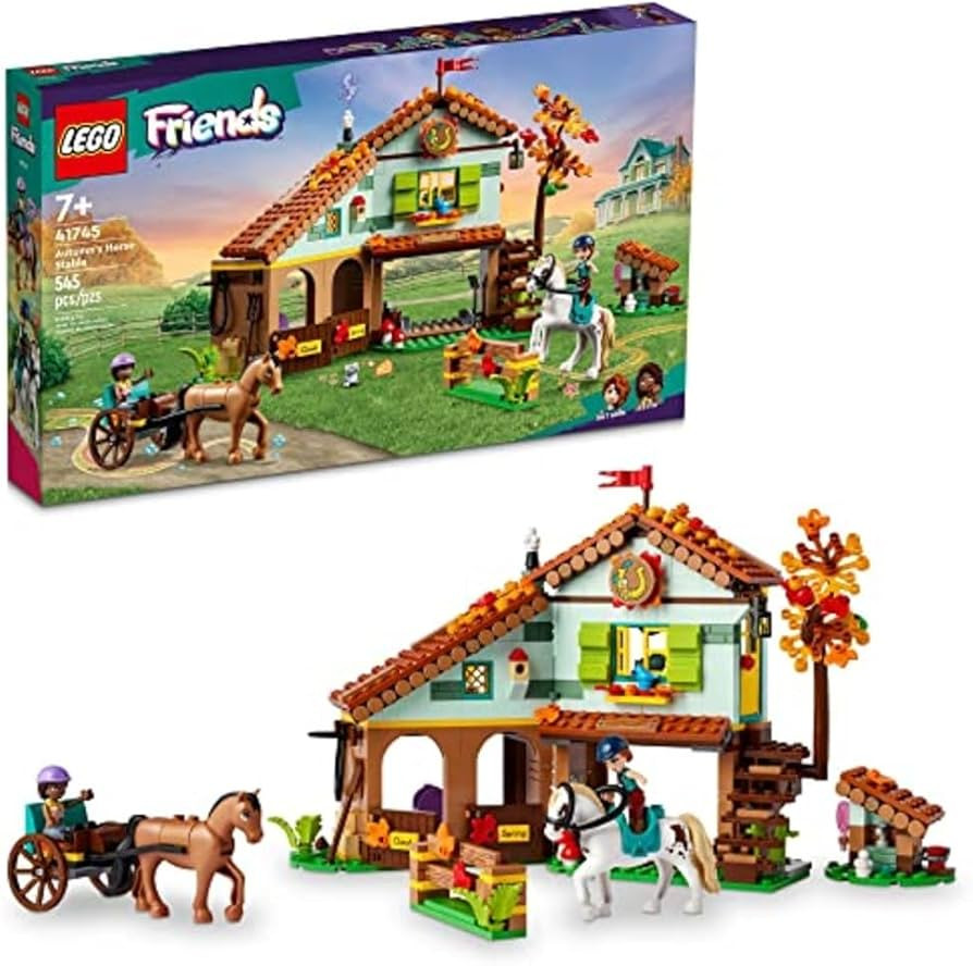 LEGO Friends Autumn’s Horse Stable Building Toys - Horse Toys for Girls & Boys, Ages 7+ - Inclu... | Amazon (US)