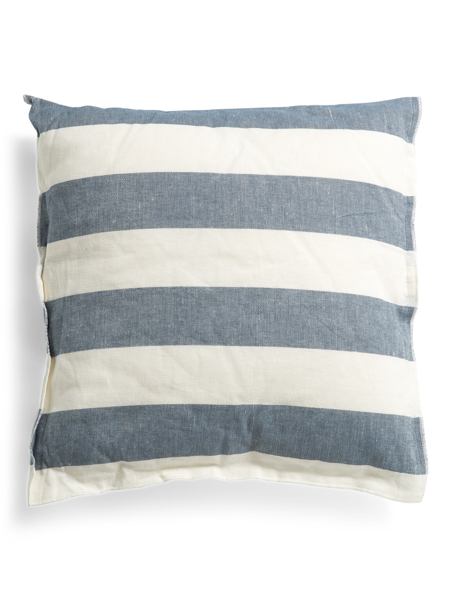 Made In India 22x22 Stripe Linen Pillow | TJ Maxx