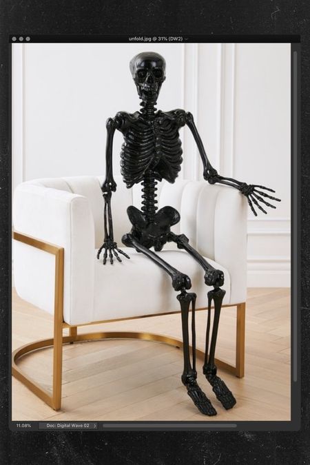 Cutest black skeleton for Halloween at Z Gallery! On sale for 15% off! Home decor Halloween. 

#LTKsalealert #LTKhome #LTKHalloween