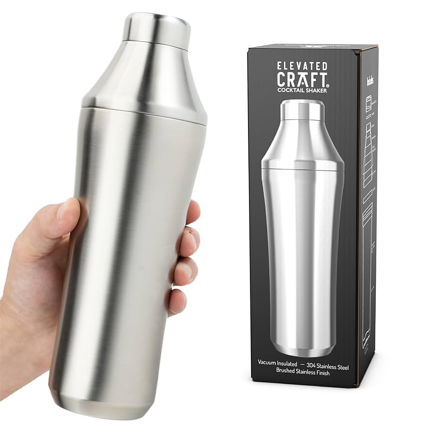 Elevated Craft Hybrid Cocktail Shaker - Premium Vacuum Insulated Stainless Steel Cocktail Shaker ... | Amazon (US)