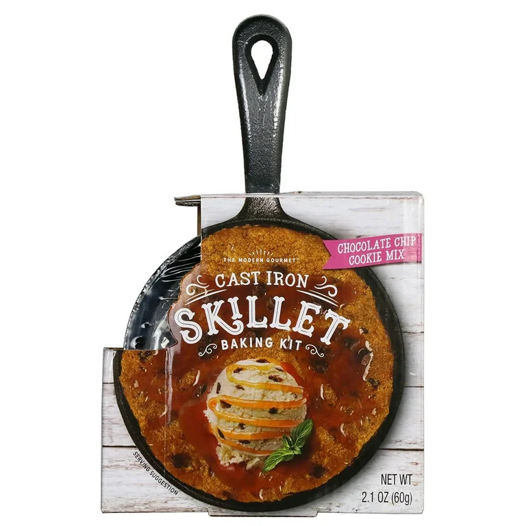 The Modern Gourmet, Cast Iron Chocolate Chip Skillet Baking Kit, Holiday Gift, Food Form Powder, ... | Walmart (US)