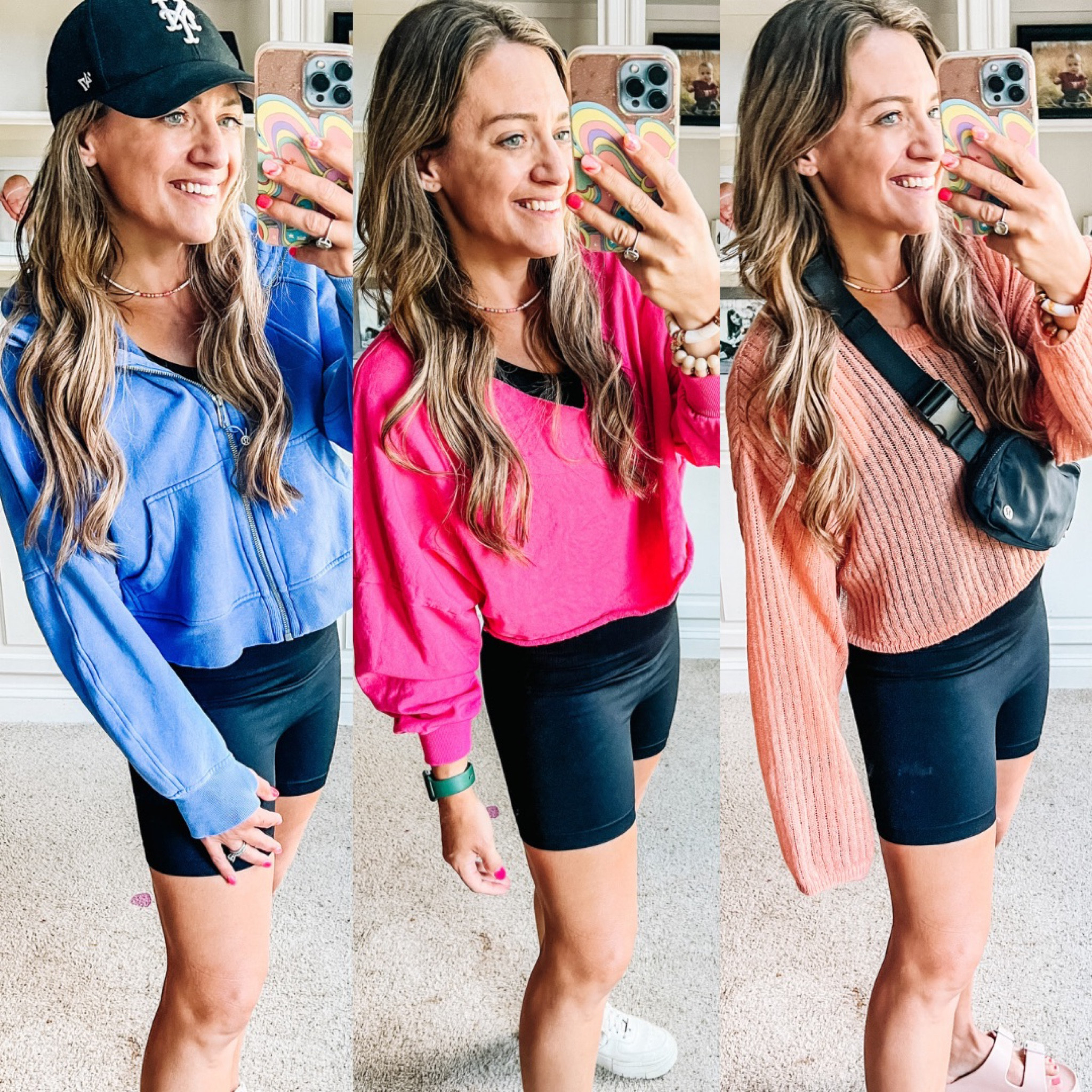 Styling this Pumiey jumpsuit three different ways - love it so much! Comes in several colors. Casual outfit • black spandex jumpsuit • fall look • sporty look • Amazon find • sweatshirt • low key • sneakers 

#LTKfindsunder50 #LTKSeasonal #LTKfitness