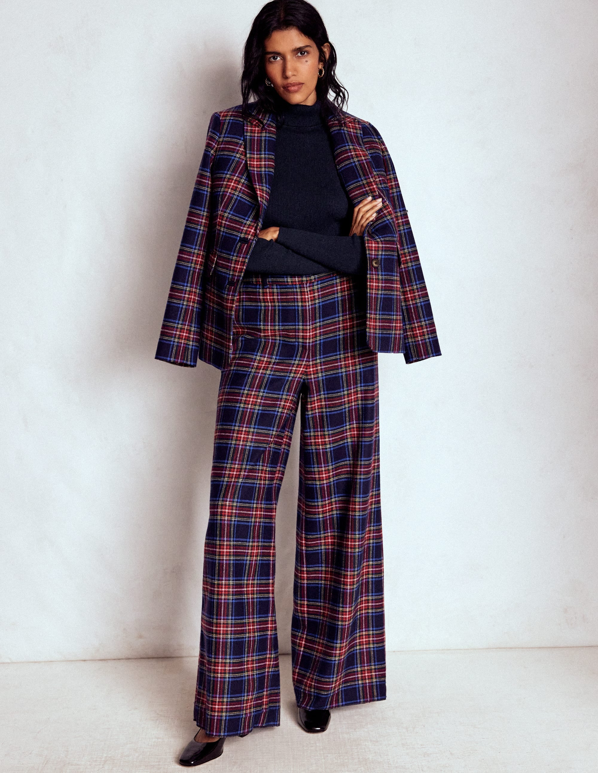 Emilia Roll Neck Sweater-Navy | Boden (US)